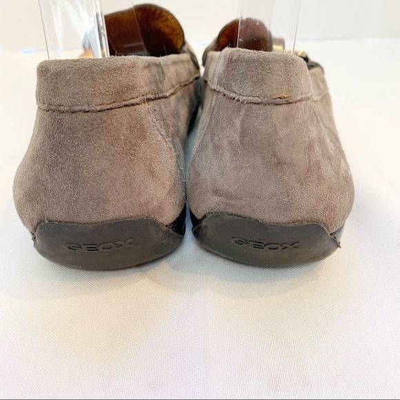 Geox Respira Suede Taupe Horsebit Loafers Size 39 - Picture 5 of 10